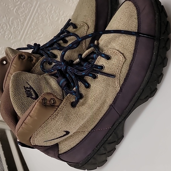 Nike ACG Rare Vintage90's Suede LaceUpHiking BootsOutdoor grape 7.5 sz like new! - Picture 5 of 11